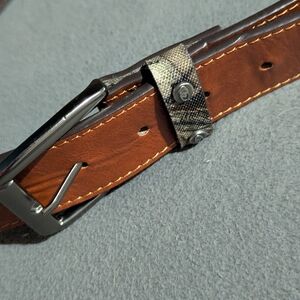 Brown Belt with Silver Buckle